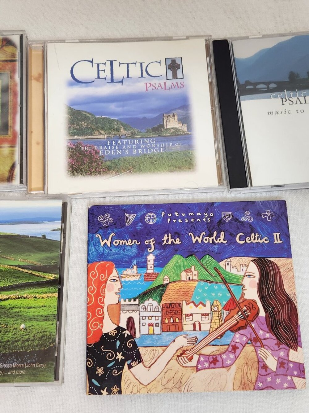 Celtic Music 5 CD Lot Irish Psalms Eden's Bridge Clannad Putumayo World Music